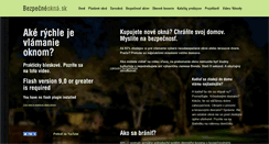 Desktop Screenshot of bezpecneokna.sk